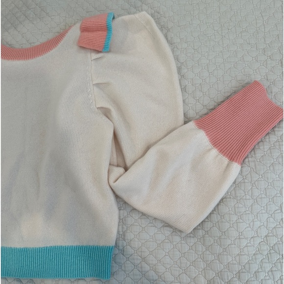 LoveShackFancy Greece Ruffle cashmere-Wool Sweater Medium - Picture 6 of 10